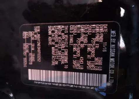 2017 Nissan Armada Platinum from USA, damaged, VIN JN8AY2NE0H9703252